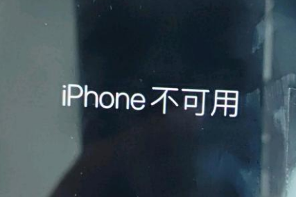 佛山苹果服务网点分享锁屏界面显示“iPhone 不可用”如何解决 